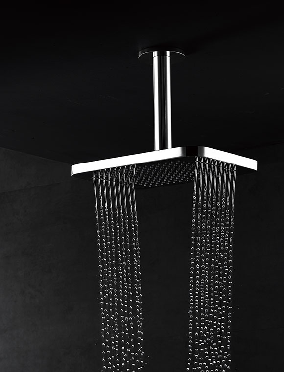 black shower faucet set