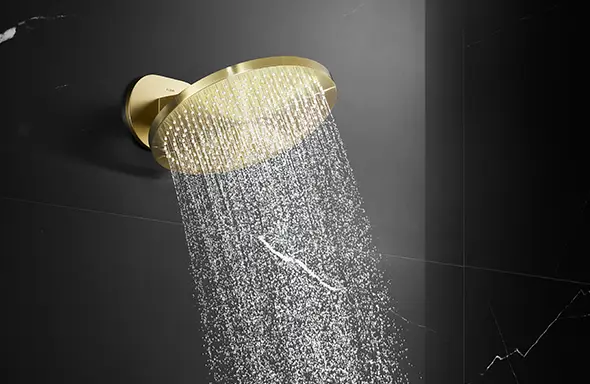 brushed brass shower mixer 3