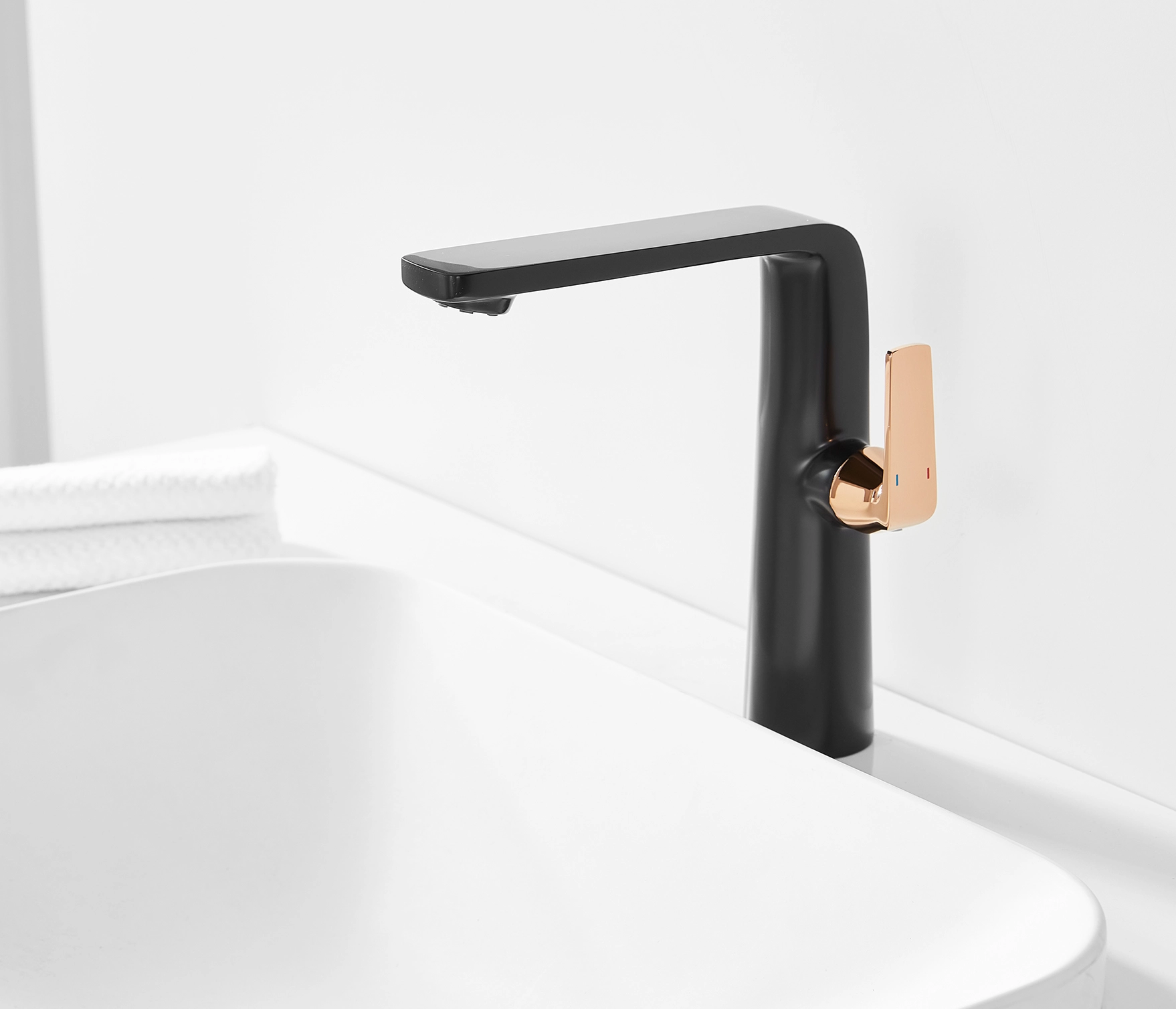 Fusion Black and Rose Gold Faucet