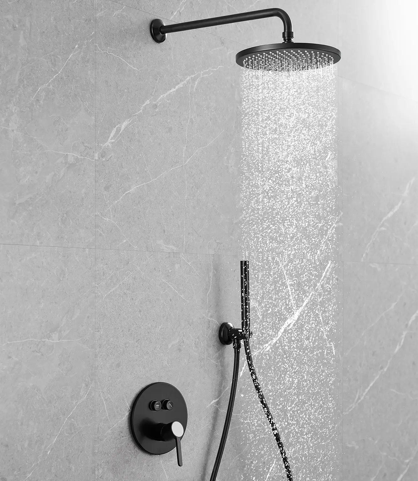 Matt Black Shower Valve