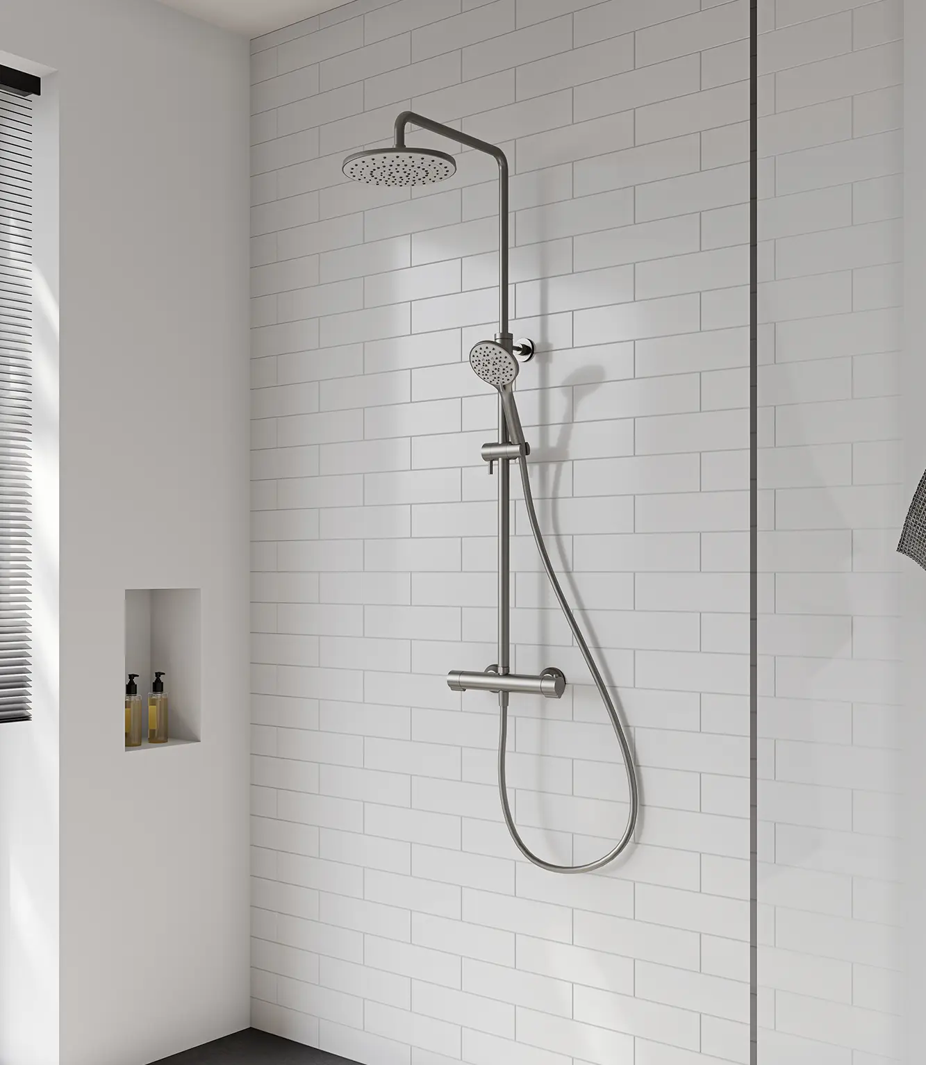 Brushed Nickel Shower Set