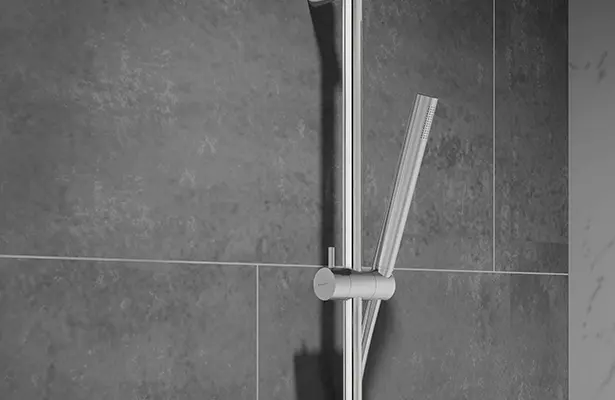 brushed nickel bathroom shower mixer