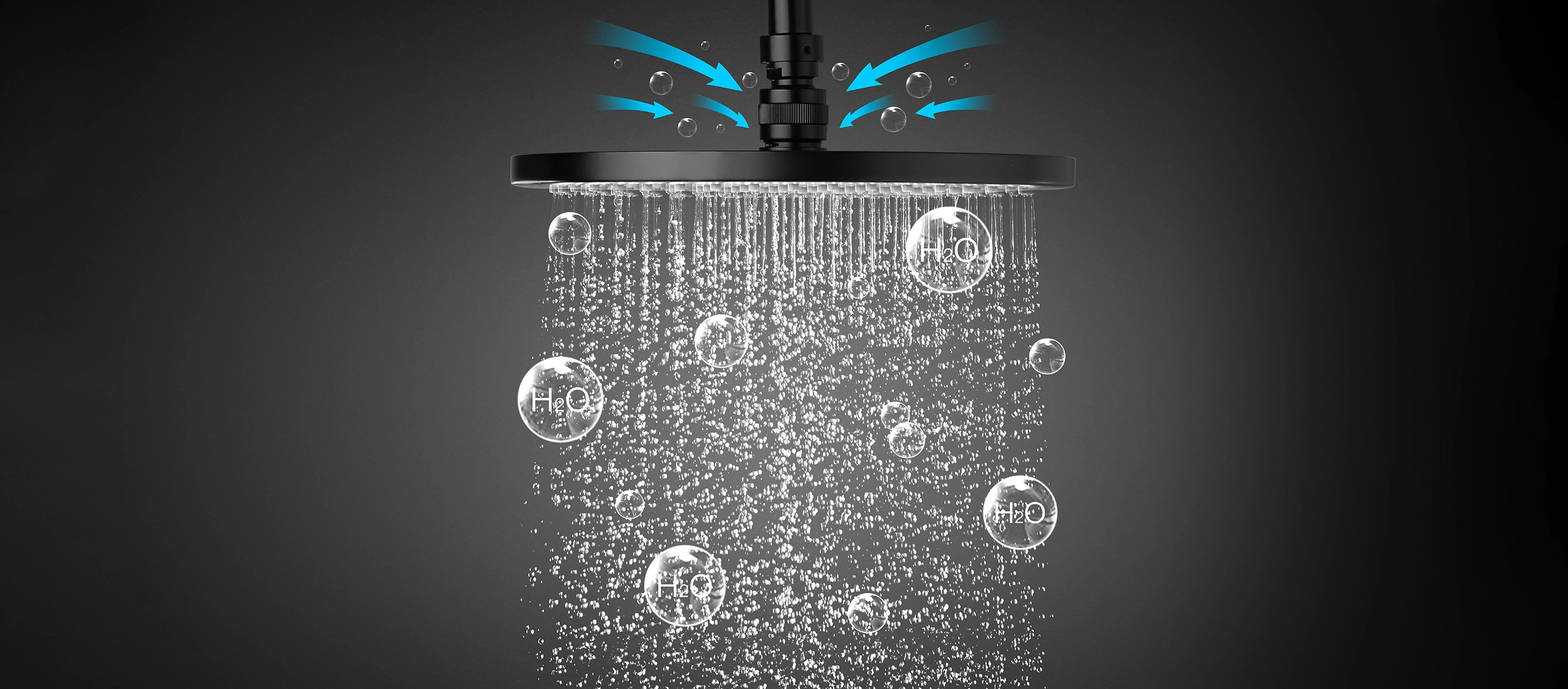 Air-Mix Shower Technology Water Saving 23%