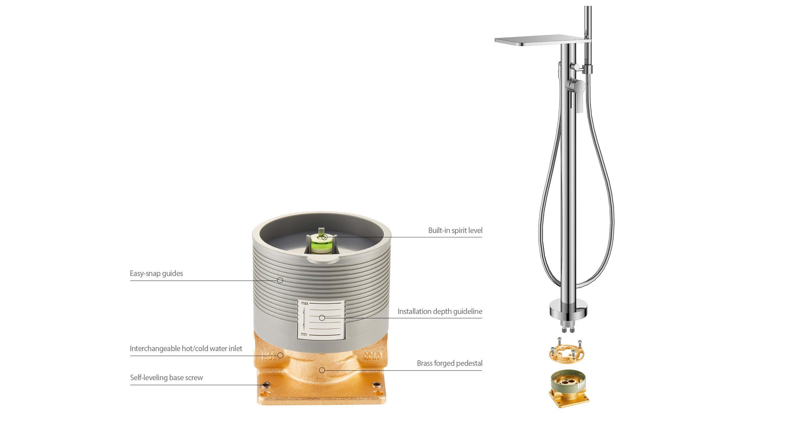 Freestanding Bath Filler